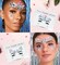 Face Jewels & Body Glitter – 12 Pcs Holographic Mermaid Face Gems, Stick-On Rhinestones for Festivals, Halloween, Costume Makeup & Party Looks (multicolored)